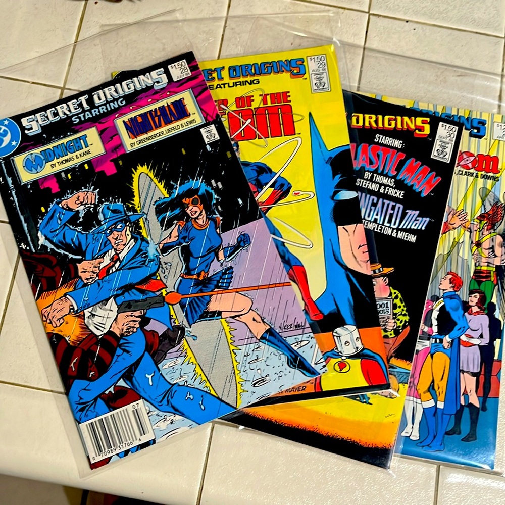 Vintage 1988 Secret Origins #25, 28-30